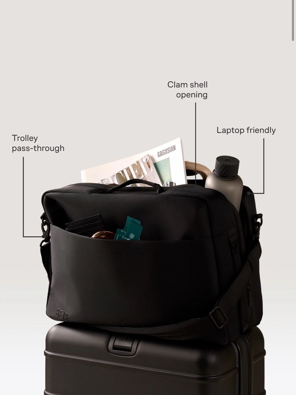 BEIS The Ultimate Travel Duffle - black